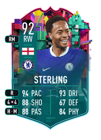 Raheem Sterling Level Up 92 OVR