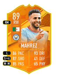 Riyad Mahrez Domestic Man of the Match 89 OVR