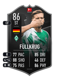 Niclas Füllkrug POTM Bundesliga 86 OVR