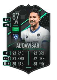 Salem Al Dawsari SQUAD FOUNDATIONS 87 OVR