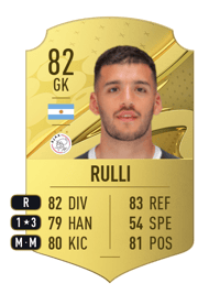Gerónimo Rulli Rare 82 OVR