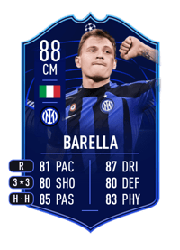 Nicolò Barella UEFA Champions League MOTM 88 OVR