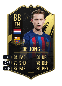 Frenkie de Jong Team of the Week 88 OVR