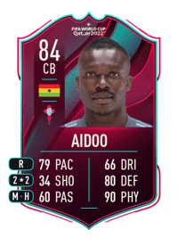 Joseph Aidoo World Cup Star 84 OVR