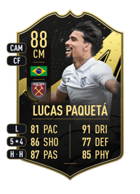 Lucas Paquetá Team of the Week 88 OVR