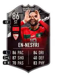 Youssef En-Nesyri World Cup Showdown 86 OVR