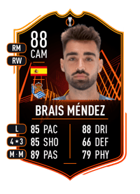 Brais Méndez UEL Road to the Final 88 OVR
