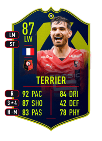 Martin Terrier POTM Ligue 1 87 OVR