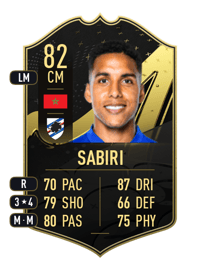 Abdelhamid Sabiri Team of the Week 82 OVR