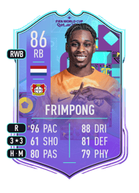 Jeremie Frimpong World Cup Phenoms 86 OVR