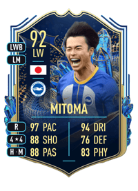 Kaoru Mitoma Team of the Season 92 OVR