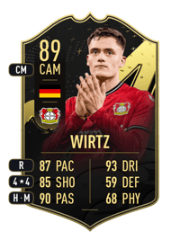 Florian Wirtz Team of the Week 89 OVR