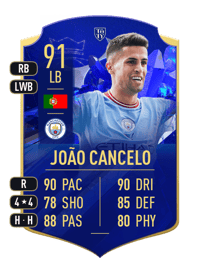 João Cancelo TOTY HONOURABLE MENTIONS 91 OVR