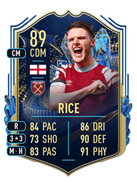 Declan Rice Team of the Season 89 OVR