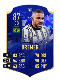 Bremer TOTY HONOURABLE MENTIONS 87 OVR