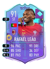 Rafael Leão World Cup Phenoms 91 OVR