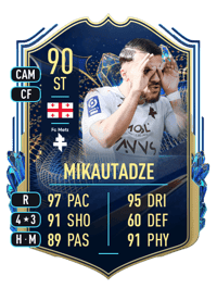 Georges Mikautadze Team of the Season 90 OVR