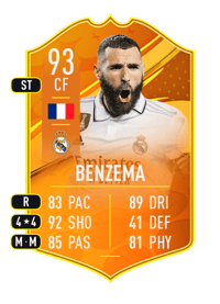 Karim Benzema Domestic Man of the Match 93 OVR
