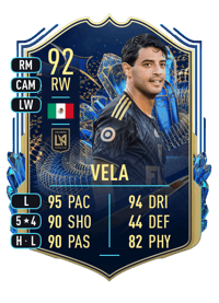 Carlos Vela Team of the Season 92 OVR