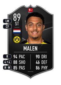 Donyell Malen POTM Bundesliga 89 OVR