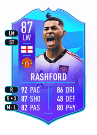 Marcus Rashford POTM Premier League 87 OVR