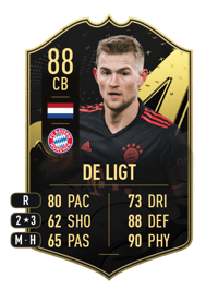 Matthijs de Ligt Team of the Week 88 OVR