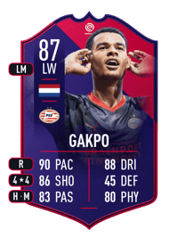 Cody Gakpo POTM EREDIVISIE 87 OVR