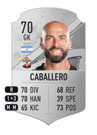 Willy Caballero Rare 70 OVR