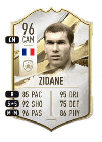 Zinedine Zidane Icon 96 OVR