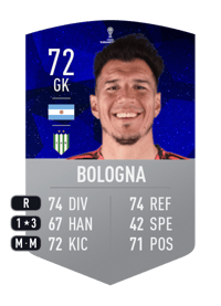 Enrique Bologna CONMEBOL SUDAMERICANA 72 OVR