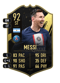 Lionel Messi Team of the Week 92 OVR