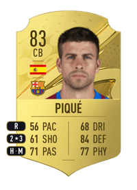 Piqué Rare 83 OVR