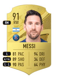Lionel Messi Rare 91 OVR