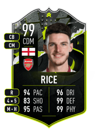 Declan Rice SHOWDOWN PLUS 99 OVR