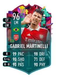 Gabriel Martinelli Level Up 96 OVR