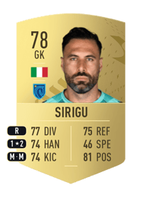 Salvatore Sirigu Common 78 OVR
