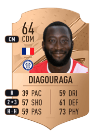 Toumani Diagouraga Rare 64 OVR