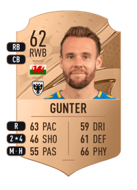 Chris Gunter Rare 62 OVR