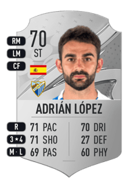 Adrián López Rare 70 OVR