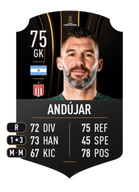 Mariano Andújar CONMEBOL LIBERTADORES 75 OVR