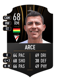 Juan Carlos Arce CONMEBOL LIBERTADORES 68 OVR