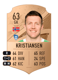 Anders Kristiansen Rare 63 OVR