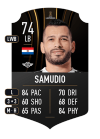Miguel Samudio CONMEBOL LIBERTADORES 74 OVR