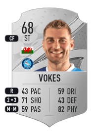 Sam Vokes Rare 68 OVR