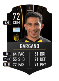 Walter Gargano CONMEBOL LIBERTADORES 72 OVR
