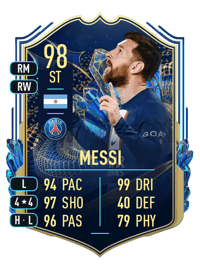 Lionel Messi Team of the Season 98 OVR