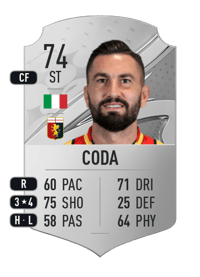 Massimo Coda Rare 74 OVR