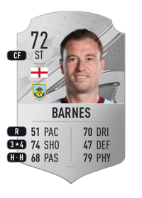 Ashley Barnes Rare 72 OVR