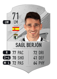 Saúl Berjón Rare 71 OVR