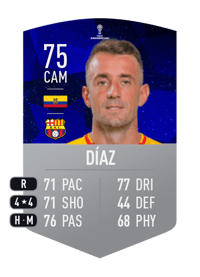 Damián Díaz CONMEBOL SUDAMERICANA 75 OVR